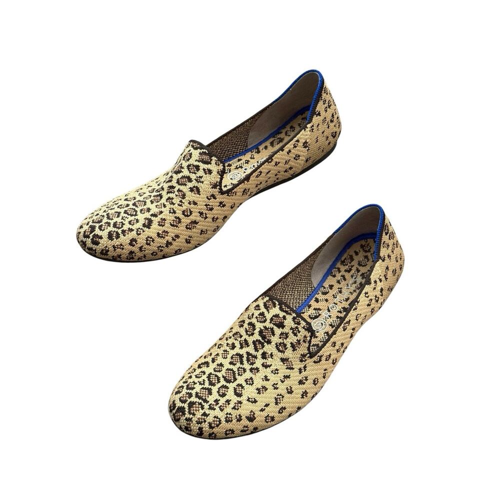 Rothy's The Loafer Spot Leopard Cheetah Print Women's Slip On Flat Size 12.5